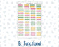 Kit 0267 - B6 - For Sterling Ink And More - Horizontal Weekly Kit - May - Flowers For Mama