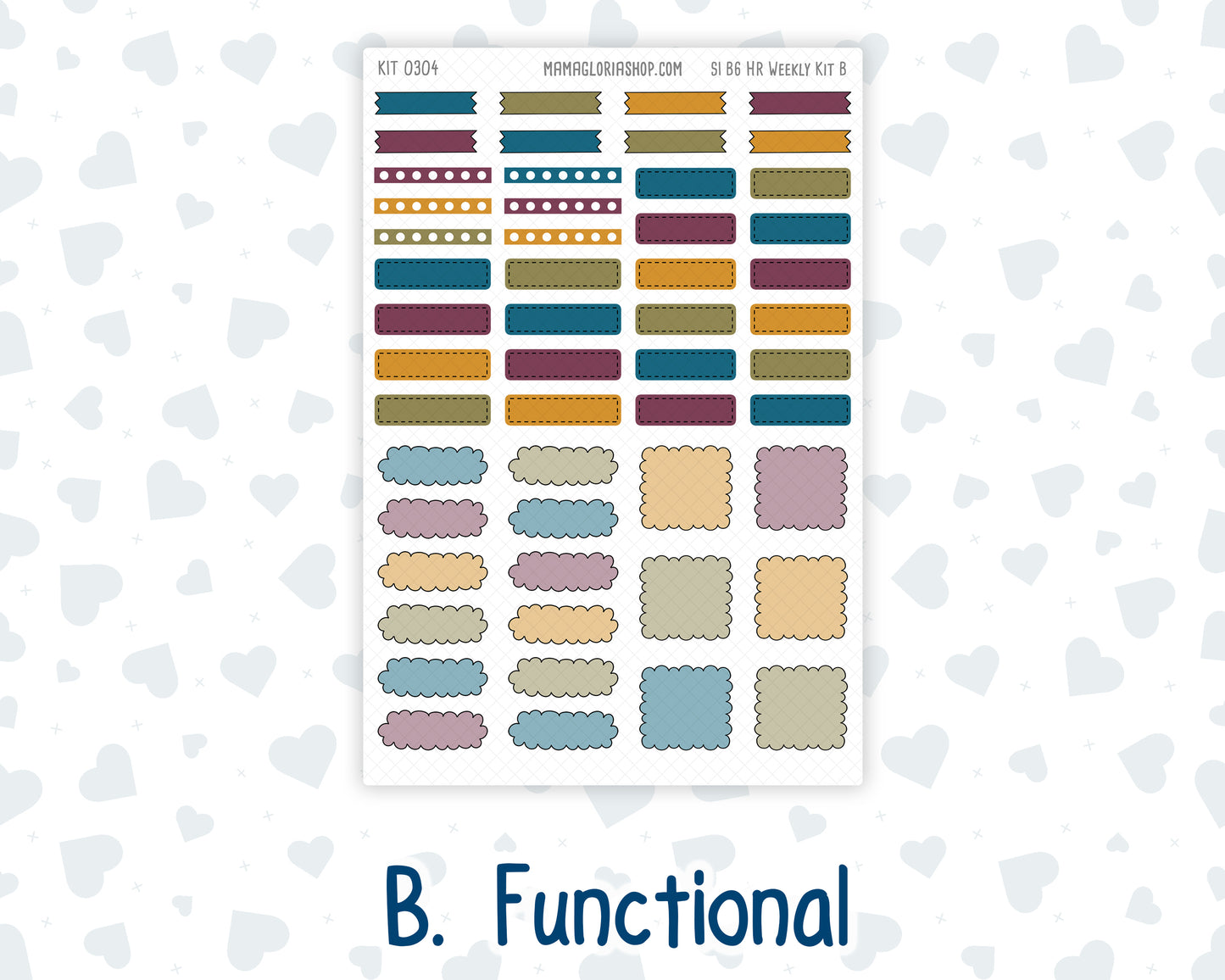 Kit 0304 - B6 - For Sterling Ink And More - Horizontal Weekly Kit - November - Autumn In Bloom