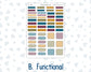 Kit 0304 - B6 - For Sterling Ink And More - Horizontal Weekly Kit - November - Autumn In Bloom