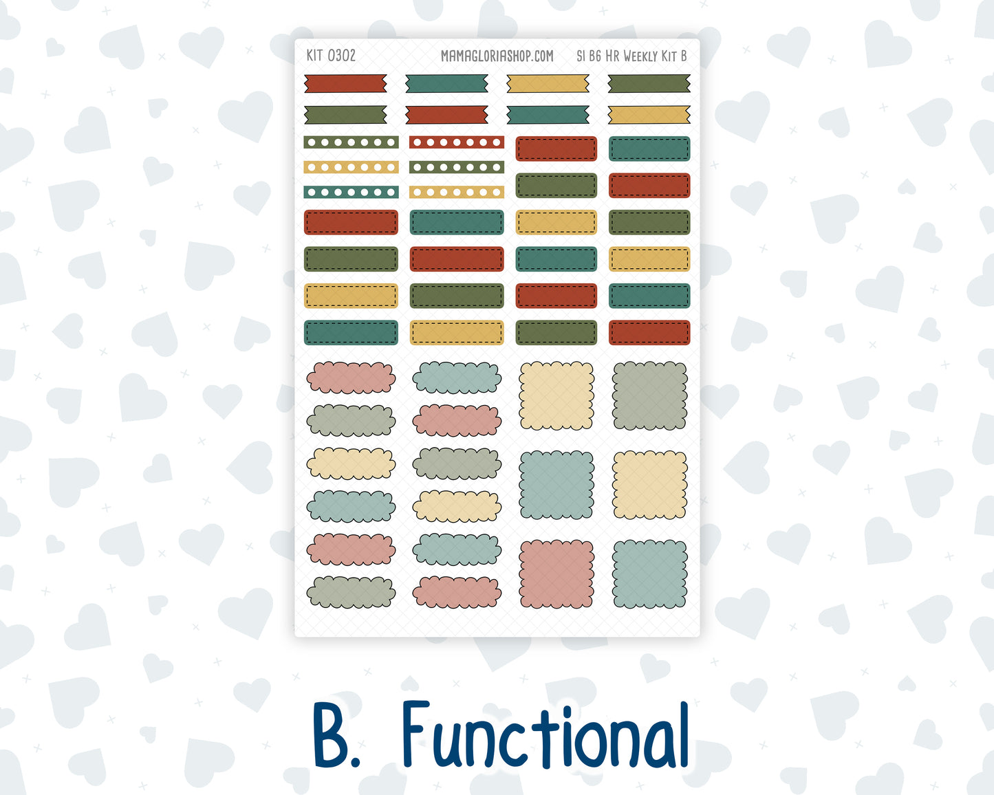 Kit 0302 - B6 - For Sterling Ink And More - Horizontal Weekly Kit - November - Thankful Season