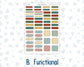 Kit 0302 - B6 - For Sterling Ink And More - Horizontal Weekly Kit - November - Thankful Season