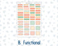 Kit 0278 - B6 - For Sterling Ink And More - Horizontal Weekly Kit - August - Oops, All Peaches