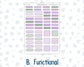 Kit 0263 - B6 - For Sterling Ink And More - Horizontal Weekly Kit - April - Lavender Drift