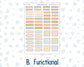 Kit 0280 - B6 - For Sterling Ink And More - Horizontal Weekly Kit - Half Past Six In August