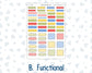 Kit 0269 - B6 - For Sterling Ink And More - Horizontal Weekly Kit - June - Dolce Mare