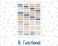 Kit 0299 - B6 - For Sterling Ink And More - Horizontal Weekly Kit - October - Book Nook