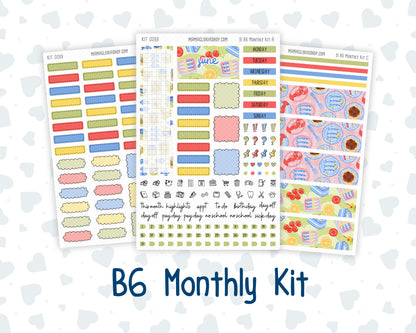 Kit 0269 - B6 - For Sterling Ink And More - Monthly Kit - June - Dolce Mare