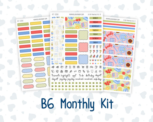 Kit 0269 - B6 - For Sterling Ink And More - Monthly Kit - June - Dolce Mare