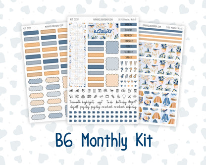 Kit 0299 - B6 - For Sterling Ink And More - Monthly Kit - October - Book Nook