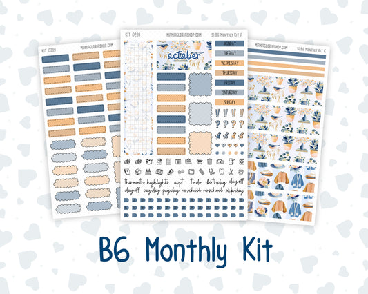 Kit 0299 - B6 - For Sterling Ink And More - Monthly Kit - October - Book Nook
