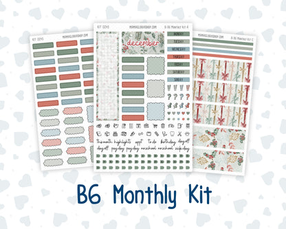 Kit 0245 - B6 - For Sterling Ink And More - Monthly Kit - December - Vintage Christmas