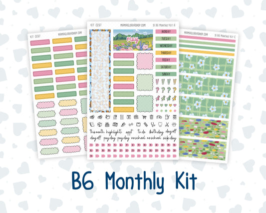 Kit 0267 - B6 - For Sterling Ink And More - Monthly Kit - May - Flowers For Mama