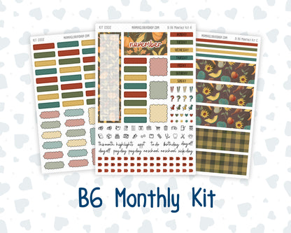 Kit 0302 - B6 - For Sterling Ink And More - Monthly Kit - November - Thankful Season