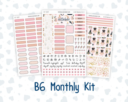 Kit 0297 - B6 - For Sterling Ink And More - Monthly Kit - October - Pink Spell