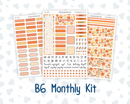Kit 0241 - B6 - For Sterling Ink And More - Monthly Kit - November - Pumpkin Latte