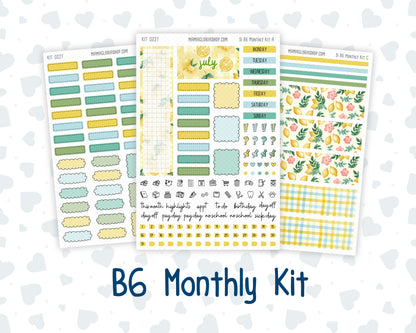 Kit 0227 - B6 - For Sterling Ink And More - Monthly Kit - July - Lemon Grove
