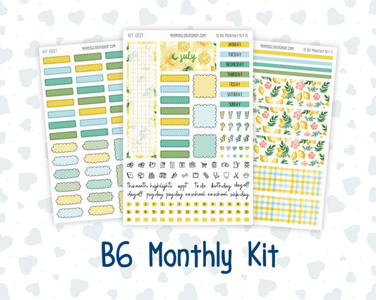 Kit 0227 - B6 - For Sterling Ink And More - Monthly Kit - July - Lemon Grove