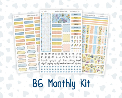 Kit 0265 - B6 - For Sterling Ink And More - Monthly Kit - May - Honeybee Sky