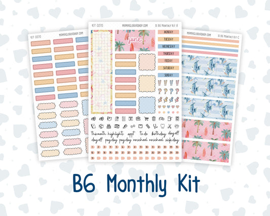 Kit 0270 - B6 - For Sterling Ink And More - Monthly Kit - June - Beachside Bliss