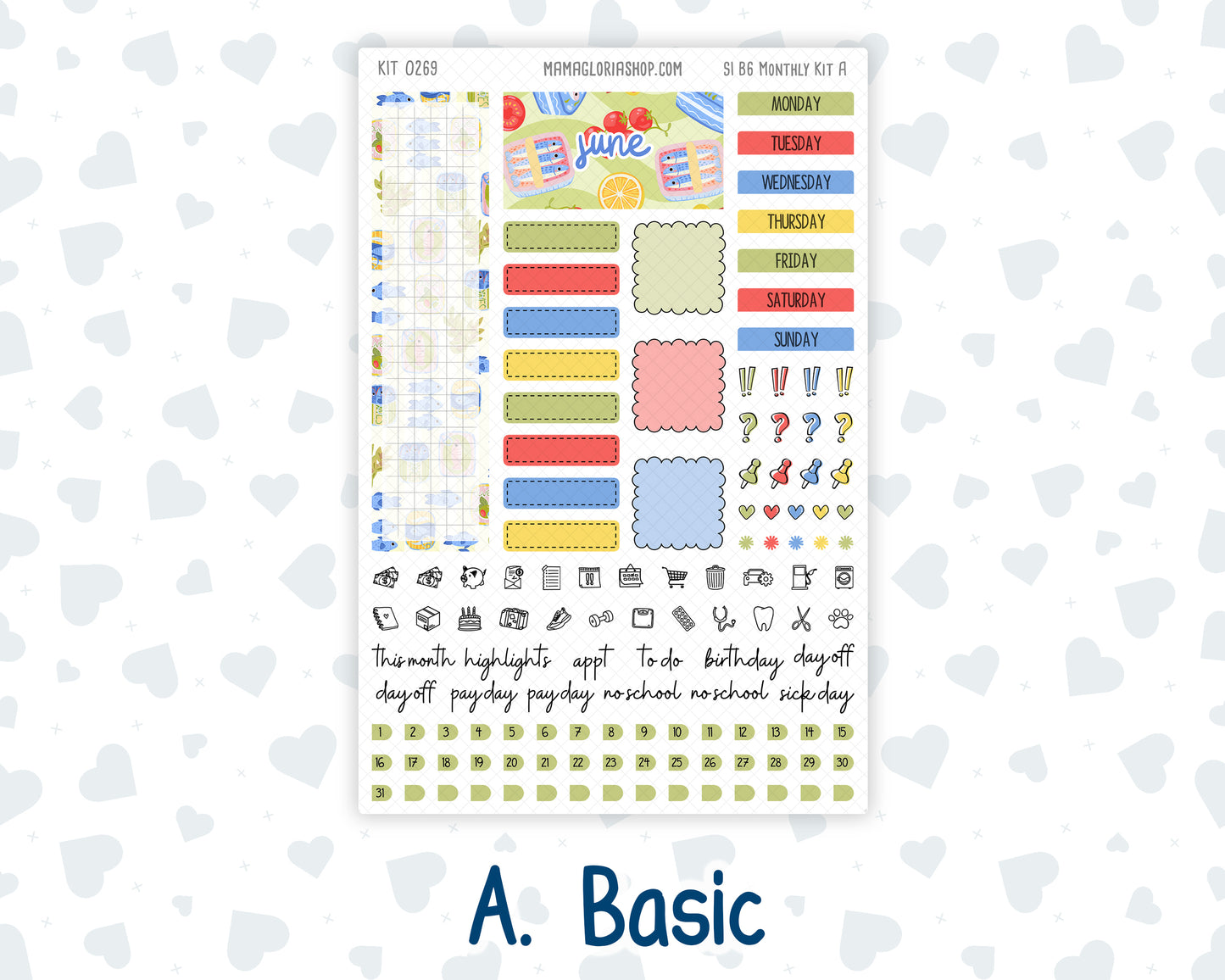 Kit 0269 - B6 - For Sterling Ink And More - Monthly Kit - June - Dolce Mare