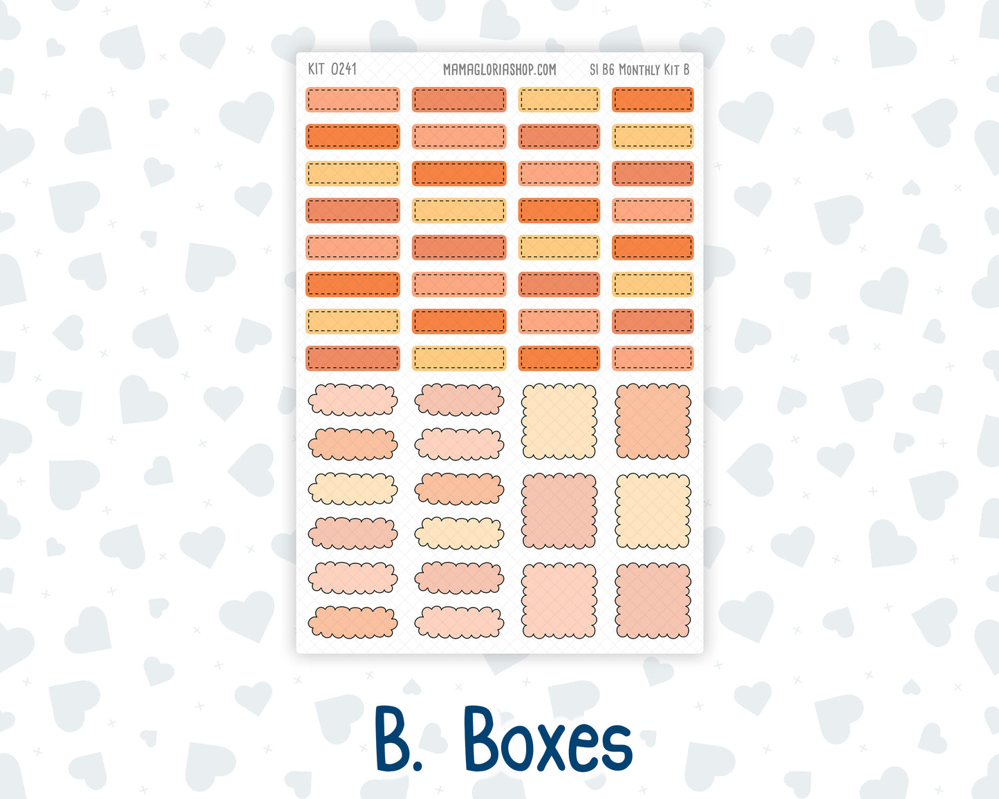 Kit 0241 - B6 - For Sterling Ink And More - Monthly Kit - November - Pumpkin Latte