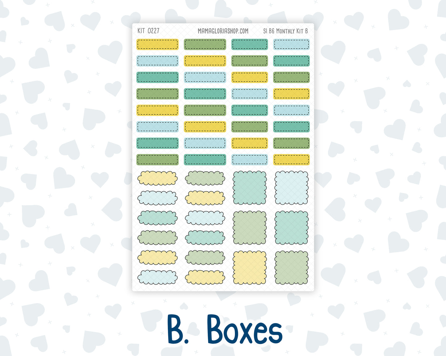Kit 0227 - B6 - For Sterling Ink And More - Monthly Kit - July - Lemon Grove