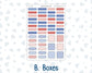 Kit 0273 - B6 - For Sterling Ink And More - Monthly Kit - July - Americana In Bloom