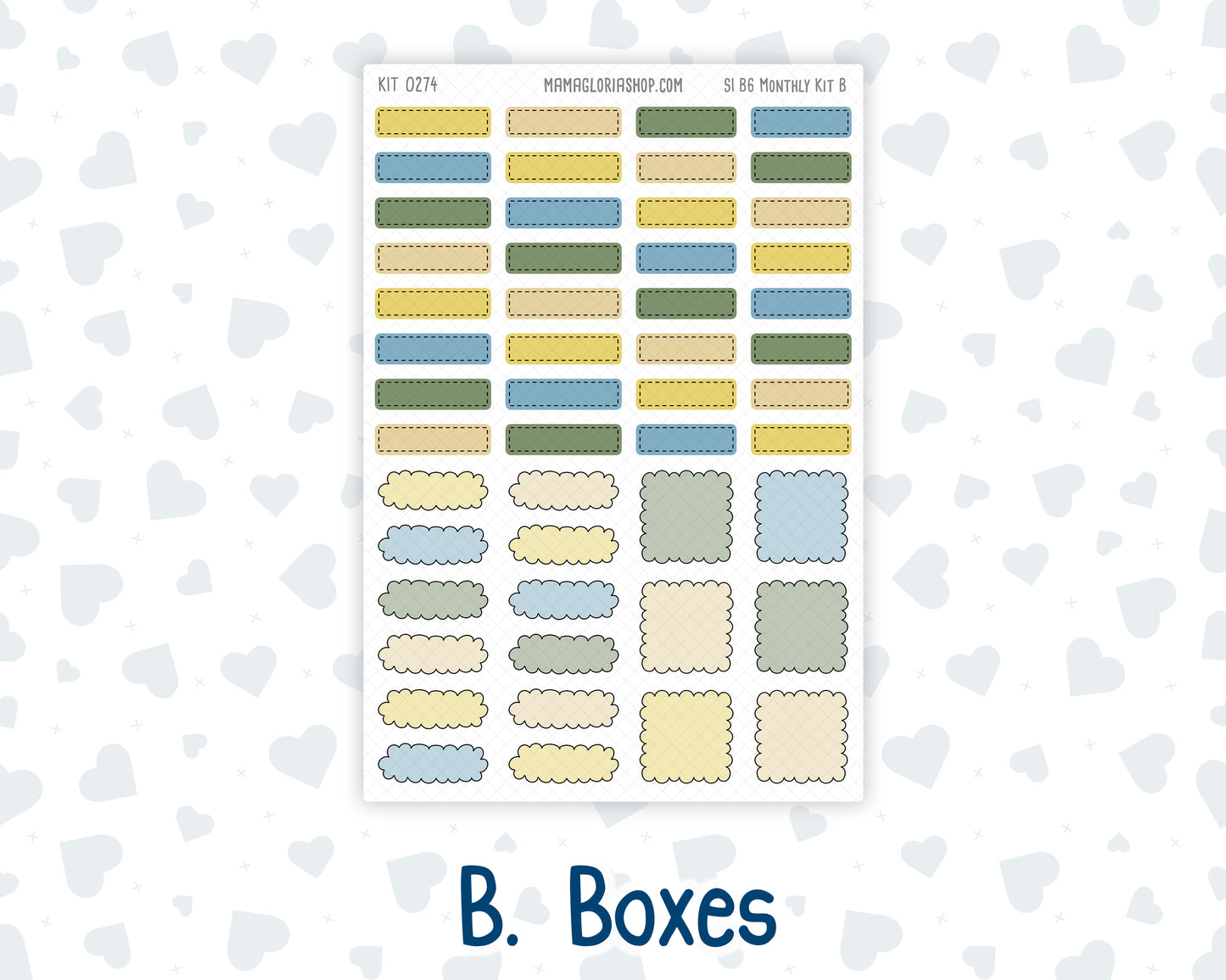 Kit 0274 - B6 - For Sterling Ink And More - Monthly Kit - July - Sunny Lemon Shore