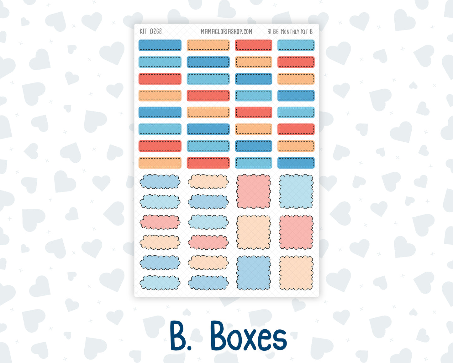Kit 0268 - B6 - For Sterling Ink And More - Monthly Kit - June - Sea Sweeties