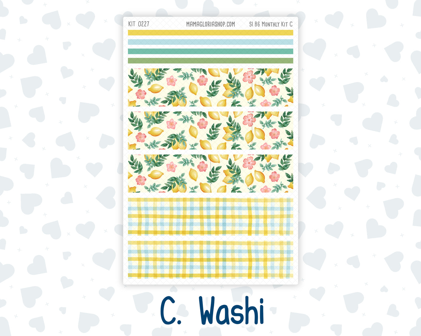 Kit 0227 - B6 - For Sterling Ink And More - Monthly Kit - July - Lemon Grove
