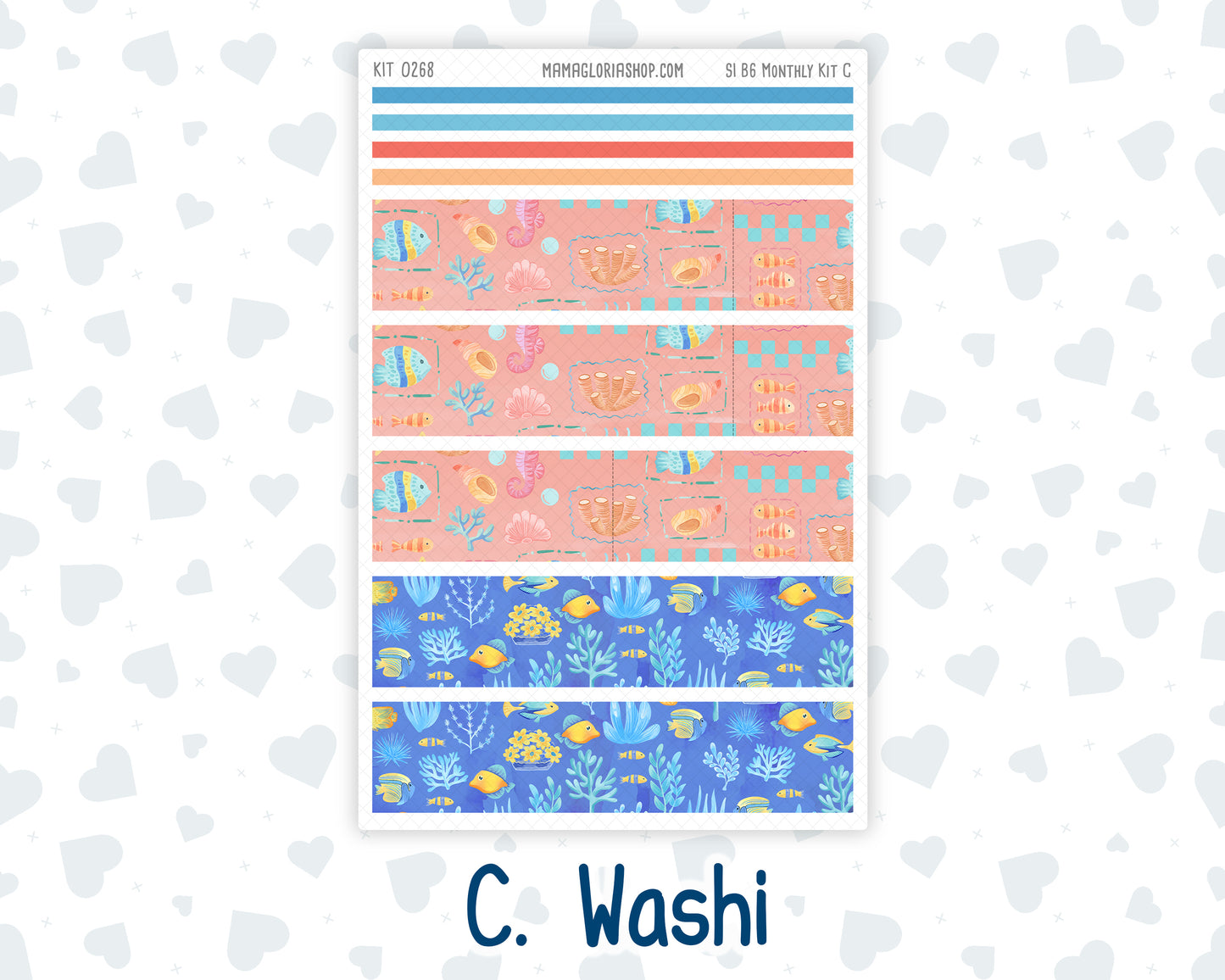 Kit 0268 - B6 - For Sterling Ink And More - Monthly Kit - June - Sea Sweeties