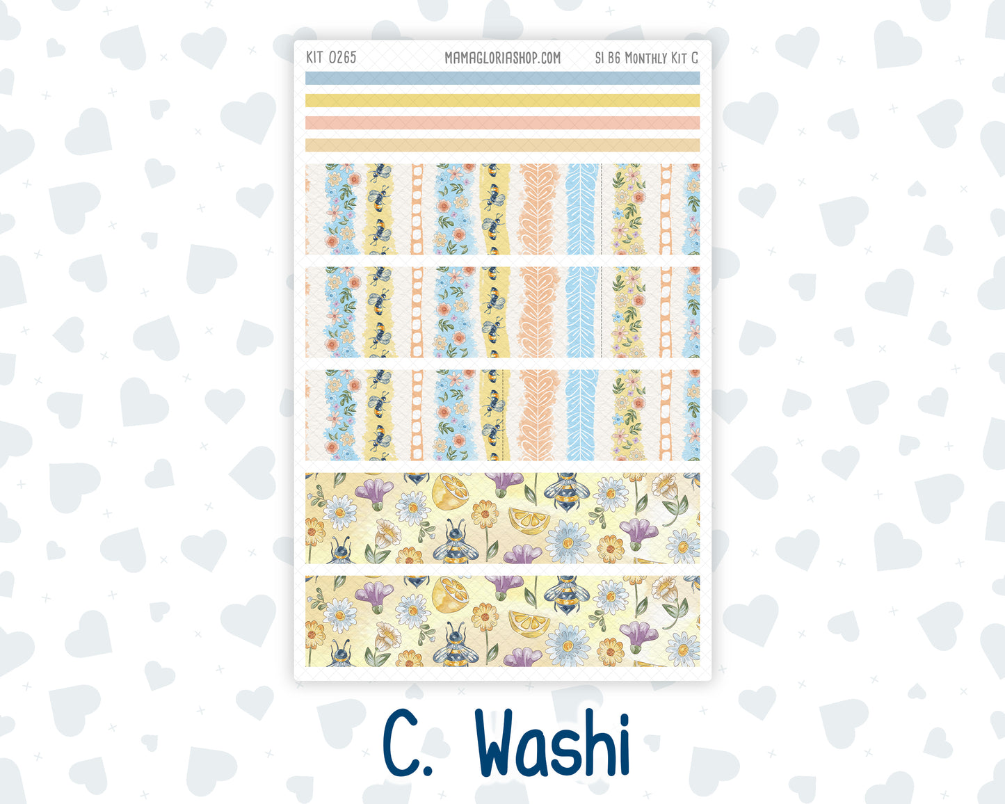 Kit 0265 - B6 - For Sterling Ink And More - Monthly Kit - May - Honeybee Sky