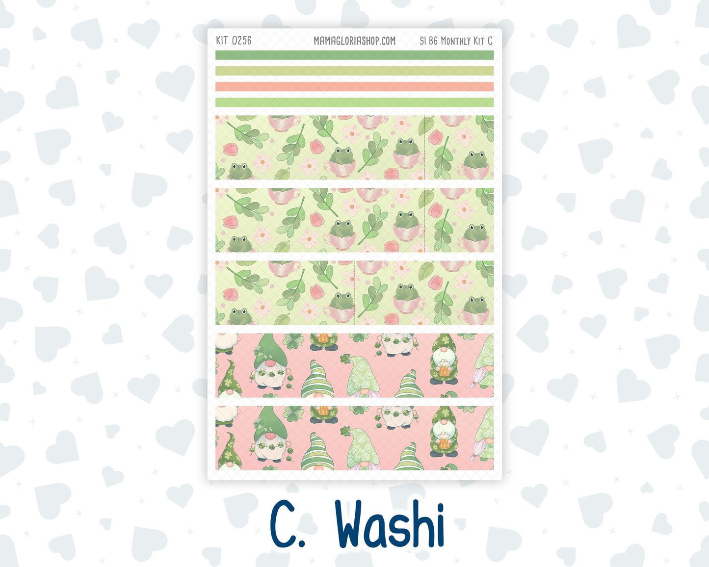 Kit 0256 - B6 - For Sterling Ink And More - Monthly Kit - March - Froggy Luck