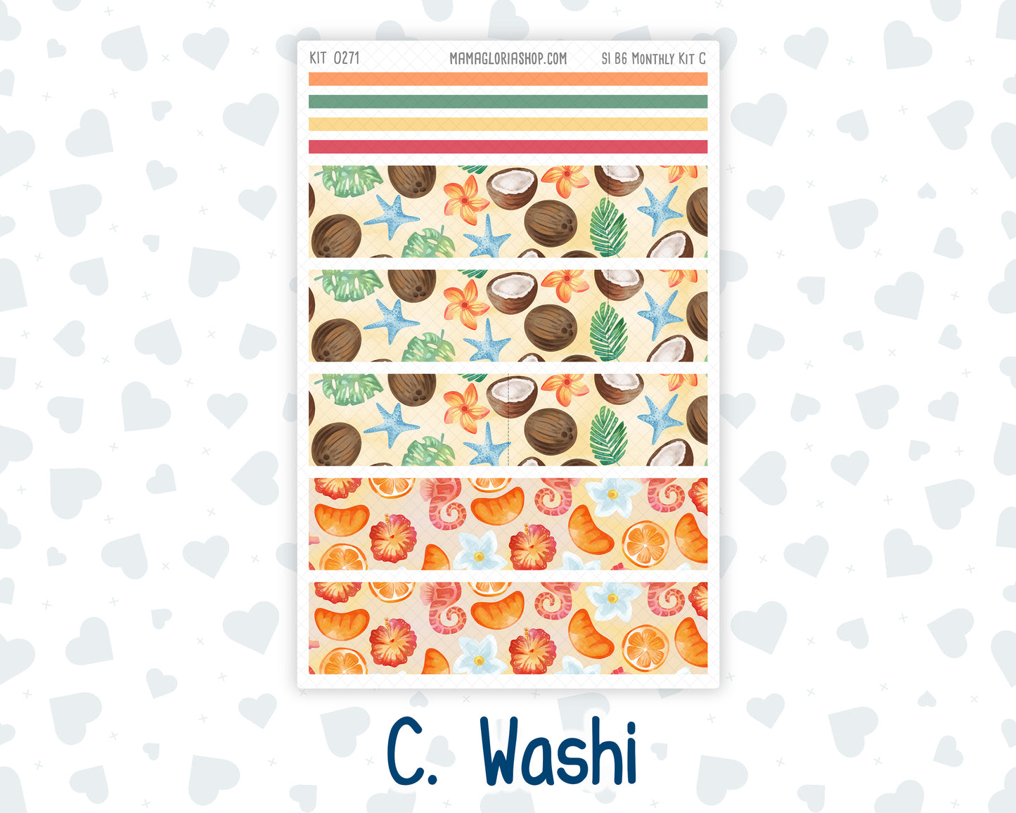 Kit 0271 - B6 - For Sterling Ink And More - Monthly Kit - June - Strawberry Shore
