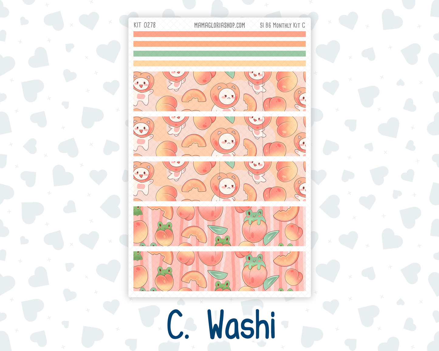 Kit 0278 - B6 - For Sterling Ink And More - Monthly Kit - August - Oops, All Peaches
