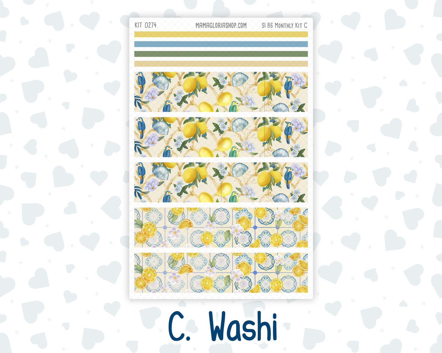 Kit 0274 - B6 - For Sterling Ink And More - Monthly Kit - July - Sunny Lemon Shore