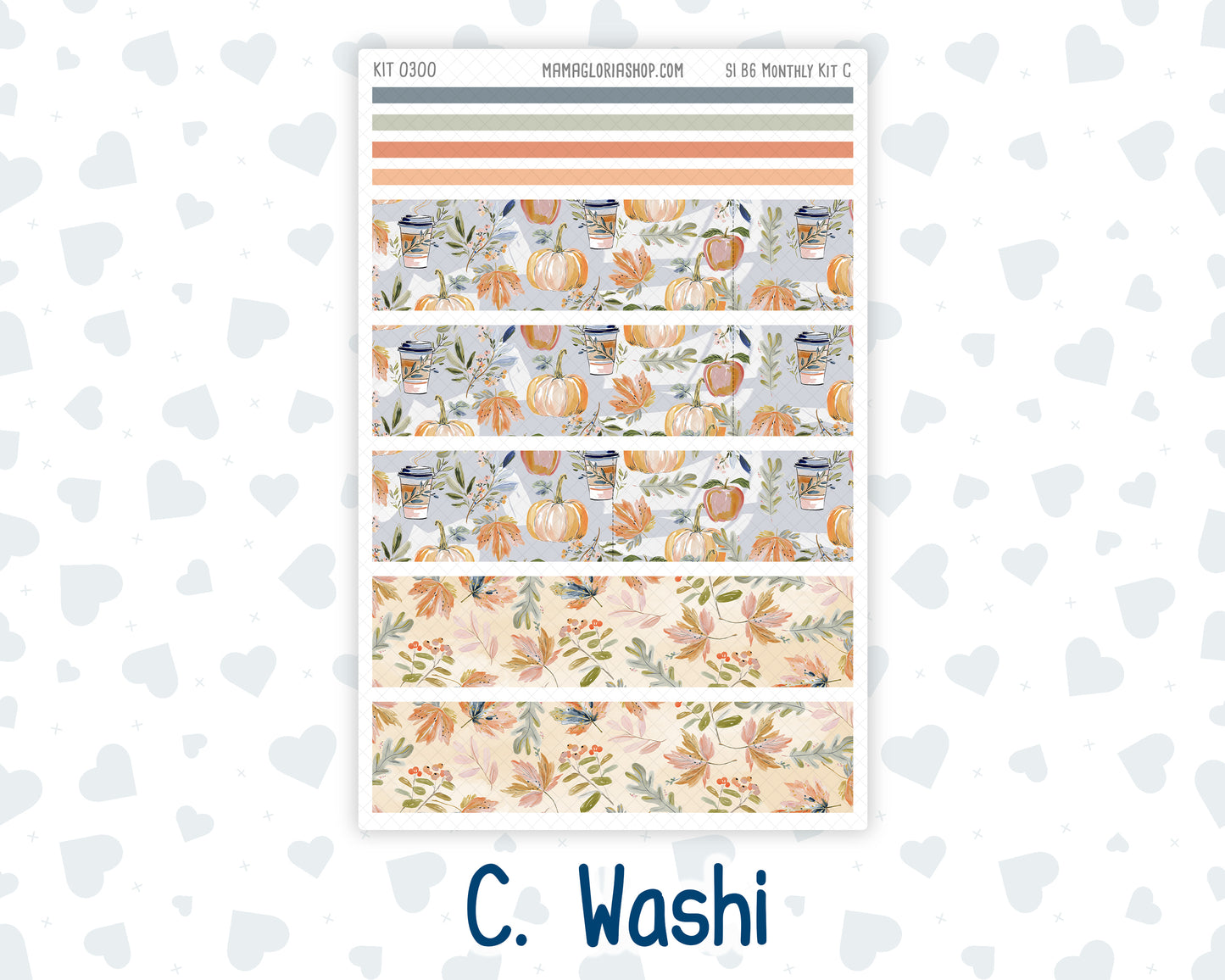 Kit 0300 - B6 - For Sterling Ink And More - Monthly Kit - October - Autumn Stroll