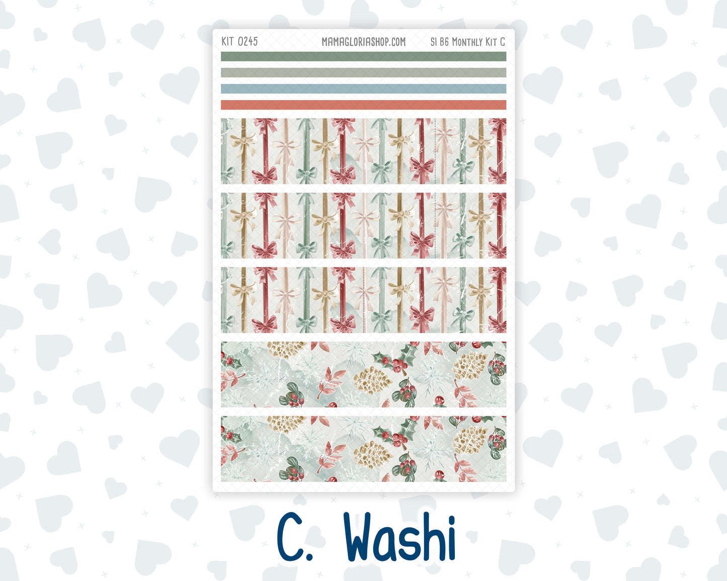Kit 0245 - B6 - For Sterling Ink And More - Monthly Kit - December - Vintage Christmas