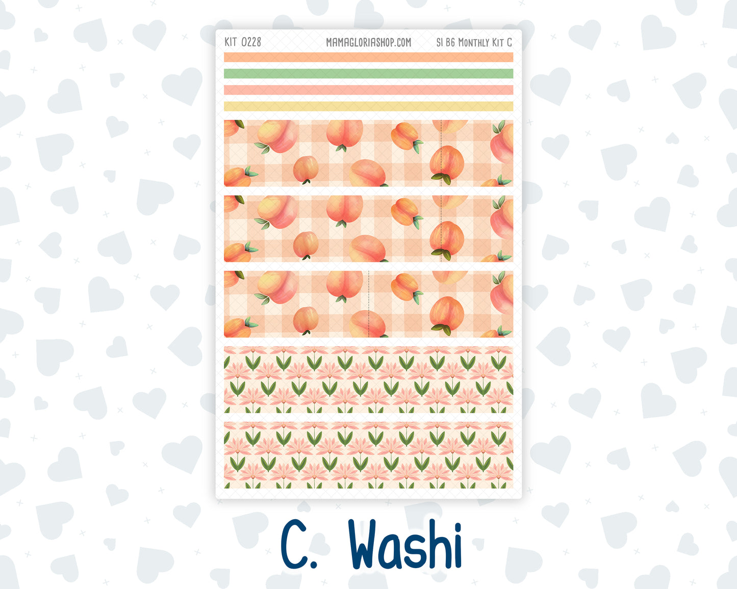 Kit 0228 - B6 - For Sterling Ink And More - Monthly Kit - August - Just Peachy