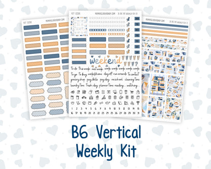 Kit 0299 - B6 - For Sterling Ink And More - Vertical Weekly Kit - October - Book Nook