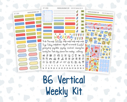 Kit 0269 - B6 - For Sterling Ink And More - Vertical Weekly Kit - June - Dolce Mare