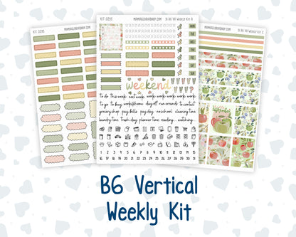 Kit 0295 - B6 - For Sterling Ink And More - Vertical Weekly Kit - September - Apple Harvest