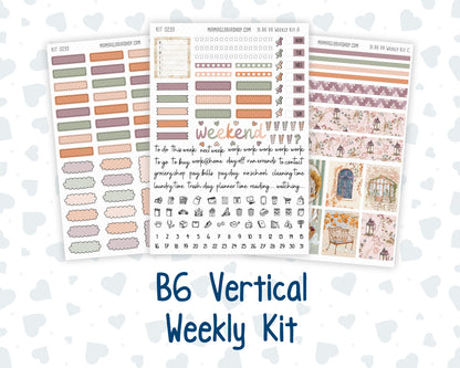 Kit 0293 - B6 - For Sterling Ink And More - Vertical Weekly Kit - September - Fleur de Provence