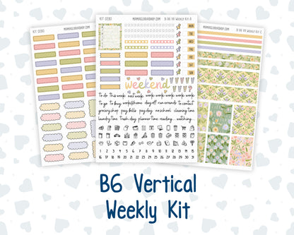 Kit 0280 - B6 - For Sterling Ink And More - Vertical Weekly Kit - Half Past Six In August