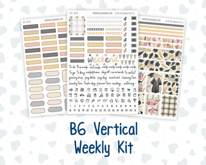 Kit 0272 - B6 - For Sterling Ink And More - Vertical Weekly Kit - May - Graduation