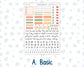Kit 0278 - B6 - For Sterling Ink And More - Vertical Weekly Kit - August - Oops, All Peaches