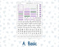Kit 0263 - B6 - For Sterling Ink And More - Vertical Weekly Kit - April - Lavender Drift