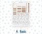 Kit 0303 - B6 - For Sterling Ink And More - Vertical Weekly Kit - November - Into The Woods
