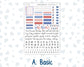 Kit 0273 - B6 - For Sterling Ink And More - Vertical Weekly Kit - July - Americana In Bloom