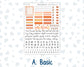 Kit 0241 - B6 - For Sterling Ink And More - Vertical Weekly Kit - November - Pumpkin Latte